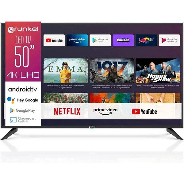 Smart TV GRUNKEL 50" LED 4K LED-5022GOO negro