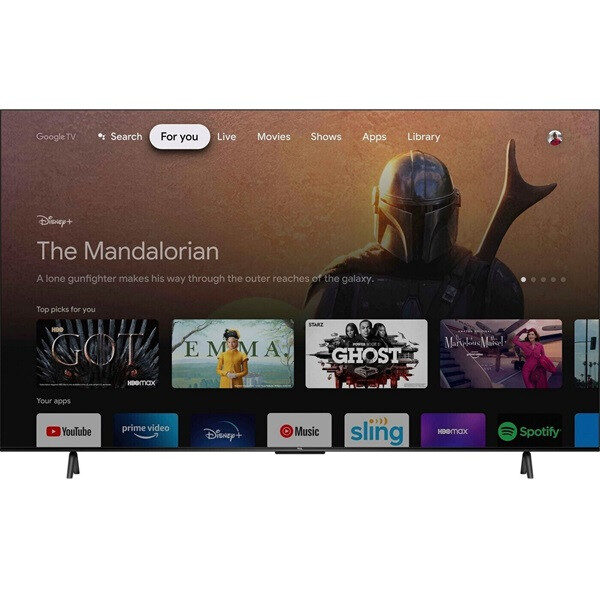 Smart TV TCL 65" QLED 4K HDR 65C649 negro